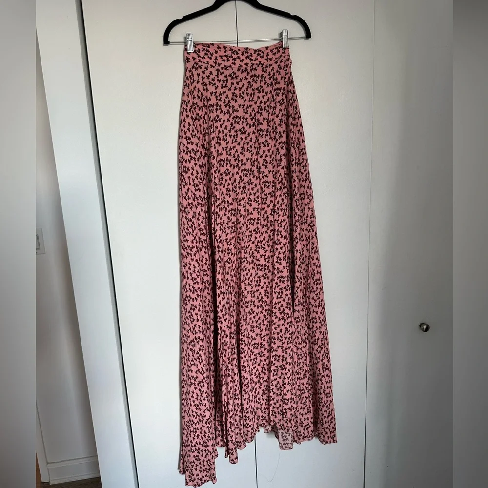 Alexis Floral Print Full Length Wrap Skirt - Picture 5 of 12